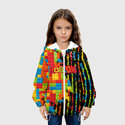 Куртка с капюшоном детская Roblox, цвет: 3D-белый — фото 2
