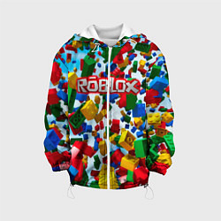 Куртка с капюшоном детская Roblox Cubes, цвет: 3D-белый