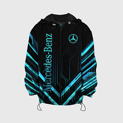 Куртка с капюшоном детская Mercedes-Benz, цвет: 3D-черный