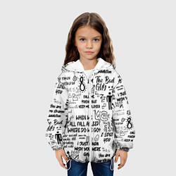 Куртка с капюшоном детская МУЗЫКА БИЛЛИ АЙЛИШ, цвет: 3D-белый — фото 2