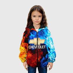 Куртка с капюшоном детская CHEVROLET, цвет: 3D-черный — фото 2