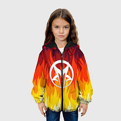 Куртка с капюшоном детская Mudvayne, цвет: 3D-черный — фото 2