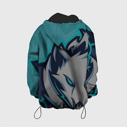 Детская куртка Форма White wolves / 3D-Черный – фото 2