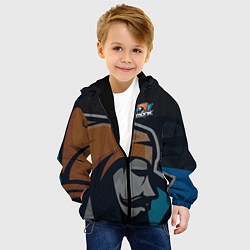 Куртка с капюшоном детская Форма Monk, цвет: 3D-черный — фото 2