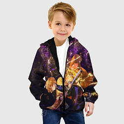 Куртка с капюшоном детская KIMETSU NO YAIBA, цвет: 3D-черный — фото 2