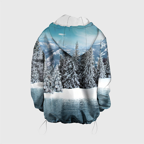Детская куртка Зимний лес / 3D-Белый – фото 2