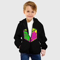 Куртка с капюшоном детская 90s, цвет: 3D-черный — фото 2