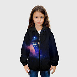 Куртка с капюшоном детская TARDIS, цвет: 3D-черный — фото 2