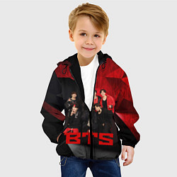 Куртка с капюшоном детская BTS, цвет: 3D-черный — фото 2