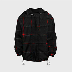 Детская куртка 3D Плиты Red & Black