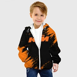 Куртка с капюшоном детская KTM, цвет: 3D-белый — фото 2