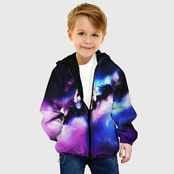 Куртка с капюшоном детская MARSHMELLO, цвет: 3D-черный — фото 2
