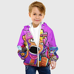 Куртка с капюшоном детская BRAWL STARS SANDY, цвет: 3D-белый — фото 2