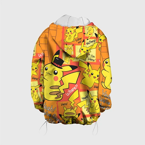Детская куртка Pikachu / 3D-Белый – фото 2