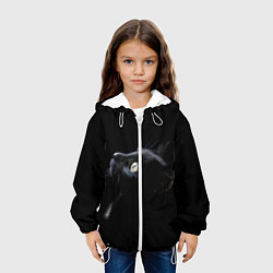 Куртка с капюшоном детская Кот, цвет: 3D-белый — фото 2