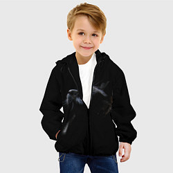 Куртка с капюшоном детская Кот, цвет: 3D-черный — фото 2
