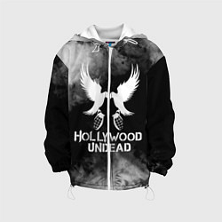 Куртка с капюшоном детская Hollywood Undead, цвет: 3D-белый