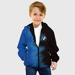 Куртка с капюшоном детская БМВ, цвет: 3D-черный — фото 2