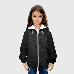 Куртка с капюшоном детская BLACK GRUNGE, цвет: 3D-белый — фото 2