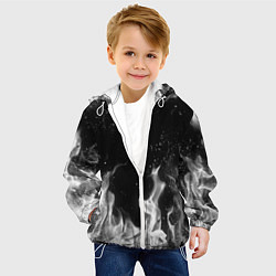 Куртка с капюшоном детская БЕЛЫЙ ОГОНЬ, цвет: 3D-белый — фото 2