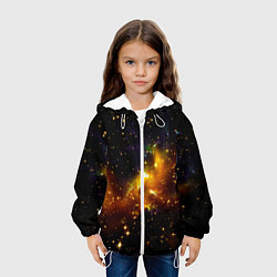 Куртка с капюшоном детская STARS, цвет: 3D-белый — фото 2