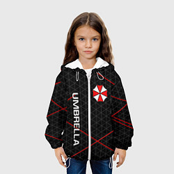 Куртка с капюшоном детская UMBRELLA CORP, цвет: 3D-белый — фото 2