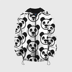 Куртка с капюшоном детская Panda, цвет: 3D-черный