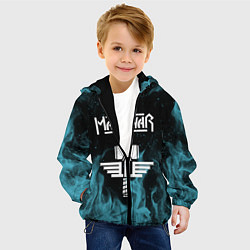 Куртка с капюшоном детская Manowar, цвет: 3D-черный — фото 2