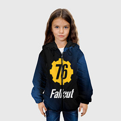 Куртка с капюшоном детская FALLOUT76, цвет: 3D-черный — фото 2