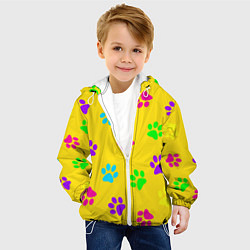 Куртка с капюшоном детская ЛАПКИ, цвет: 3D-белый — фото 2