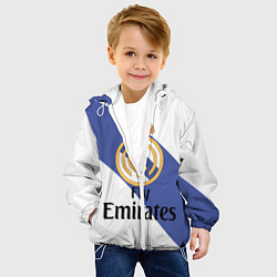 Куртка с капюшоном детская Реал, цвет: 3D-белый — фото 2