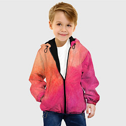Куртка с капюшоном детская Краски, цвет: 3D-черный — фото 2