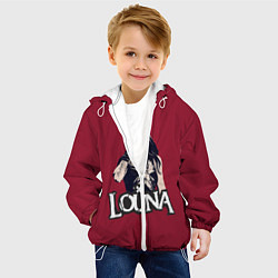Куртка с капюшоном детская Louna, цвет: 3D-белый — фото 2