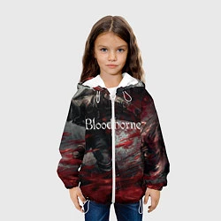 Куртка с капюшоном детская Bloodborne, цвет: 3D-белый — фото 2