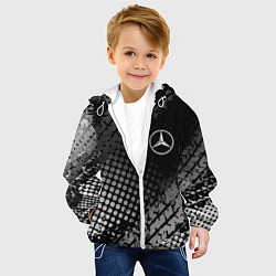 Куртка с капюшоном детская Mercedes-Benz, цвет: 3D-белый — фото 2