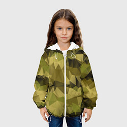 Куртка с капюшоном детская СОВРЕМЕННЫЙ КАМУФЛЯЖ, цвет: 3D-белый — фото 2