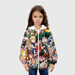Куртка с капюшоном детская Моя геройская академия, цвет: 3D-белый — фото 2
