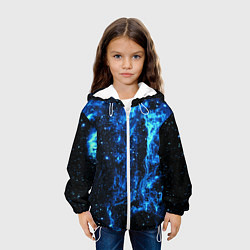 Куртка с капюшоном детская Туманность Вуаль, цвет: 3D-белый — фото 2