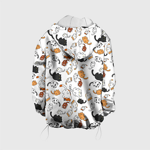 Детская куртка Кошачьи валяния / 3D-Белый – фото 2