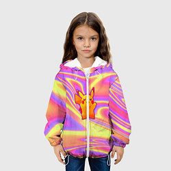 Куртка с капюшоном детская Пикачу, цвет: 3D-белый — фото 2