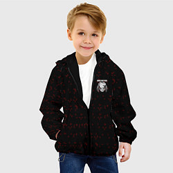 Куртка с капюшоном детская Предатор Z, цвет: 3D-черный — фото 2