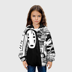 Куртка с капюшоном детская No-Face Spirited Away Ghibli, цвет: 3D-черный — фото 2