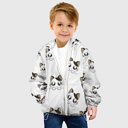 Куртка с капюшоном детская Котята, цвет: 3D-белый — фото 2