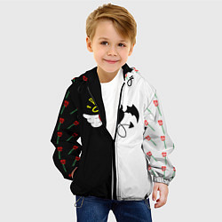 Куртка с капюшоном детская Добро и зло, Payton Moormeier, цвет: 3D-черный — фото 2