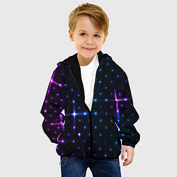 Куртка с капюшоном детская STAR NEON, цвет: 3D-черный — фото 2