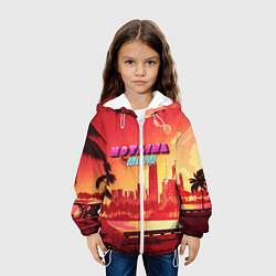 Куртка с капюшоном детская HOTLINE MIAMI, цвет: 3D-белый — фото 2