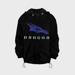 Куртка с капюшоном детская Crew Dragon, цвет: 3D-черный