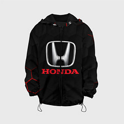 Куртка с капюшоном детская HONDA, цвет: 3D-черный
