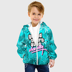 Куртка с капюшоном детская GTA VICE CITY, цвет: 3D-белый — фото 2