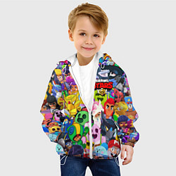 Куртка с капюшоном детская BRAWL STARS ВСЕ БРАВЛЕРЫ, цвет: 3D-белый — фото 2
